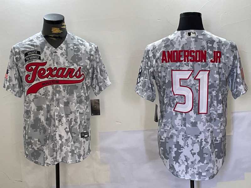 Men%27s Houston Texans #51 Will Anderson Jr Arctic Camo 2024 Salute to Service Stitched Baseball Jersey->houston texans->NFL Jersey